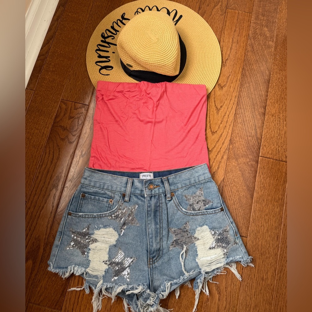 Nanamacs Original Coral Strapless Bodysuit